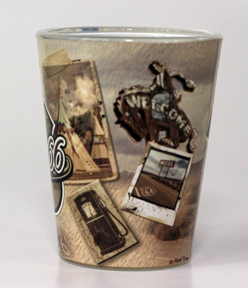 Route 66 Sepia Design Shot Glass RTP