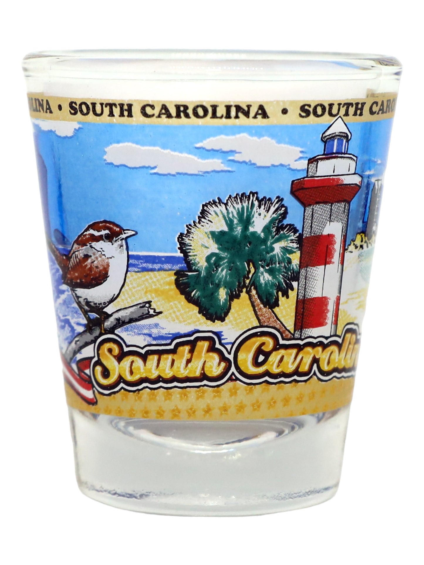 South Carolina State Wraparound Shot Glass