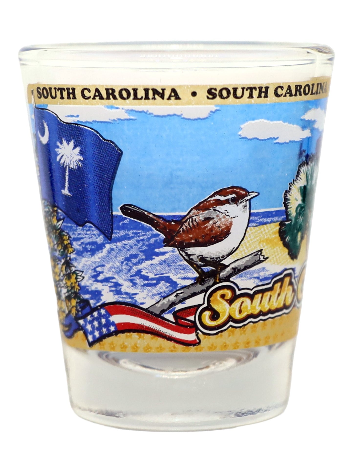 South Carolina State Wraparound Shot Glass