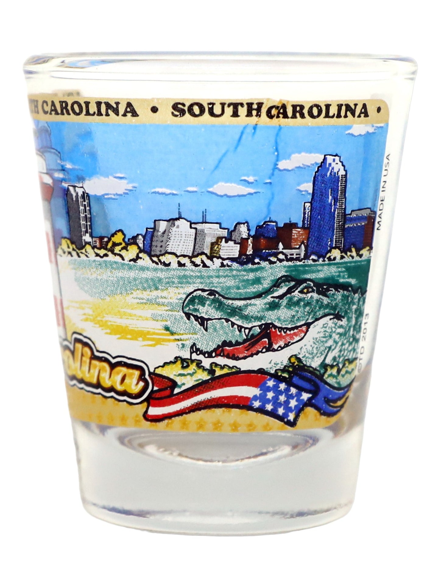 South Carolina State Wraparound Shot Glass