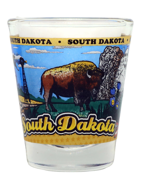 South Dakota State Wraparound Shot Glass