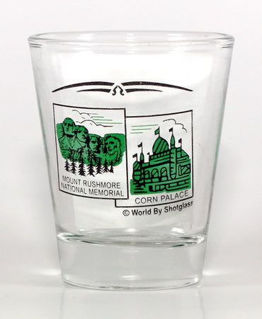 South Dakota State Scenery Green New Shot Glass