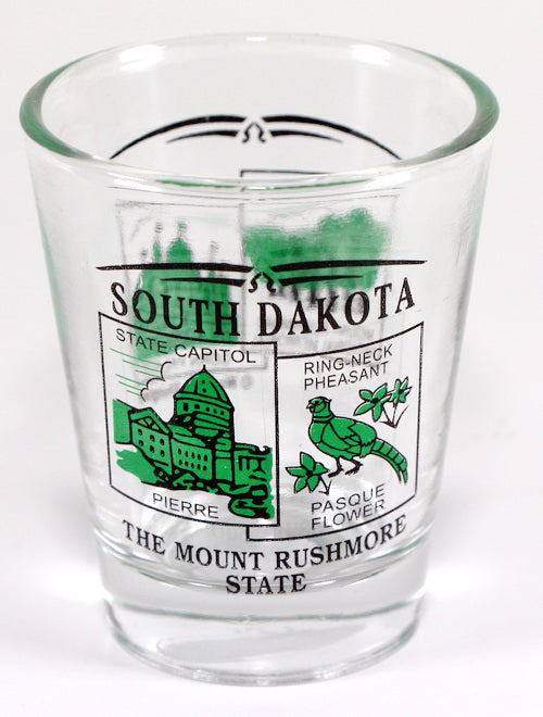 South Dakota State Scenery Green New Shot Glass