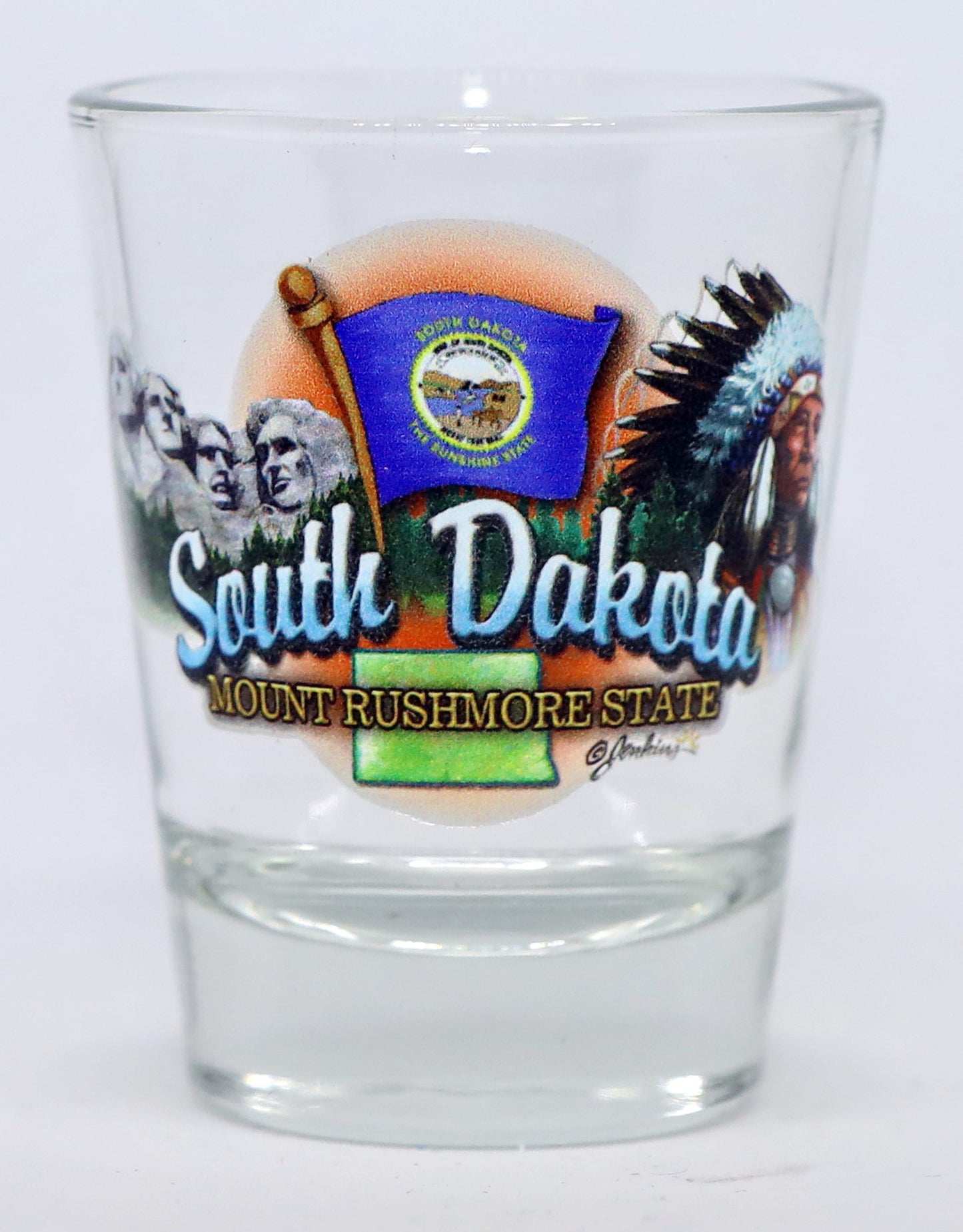 South Dakota United States USA Souvenir Boxed Shot Glass Set (Set of 6)