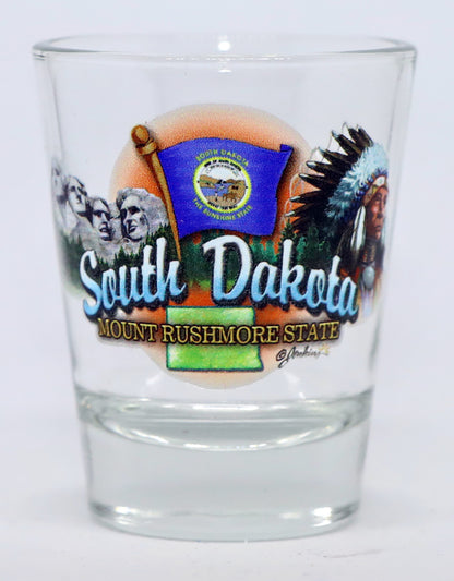 South Dakota United States USA Souvenir Boxed Shot Glass Set (Set of 6)