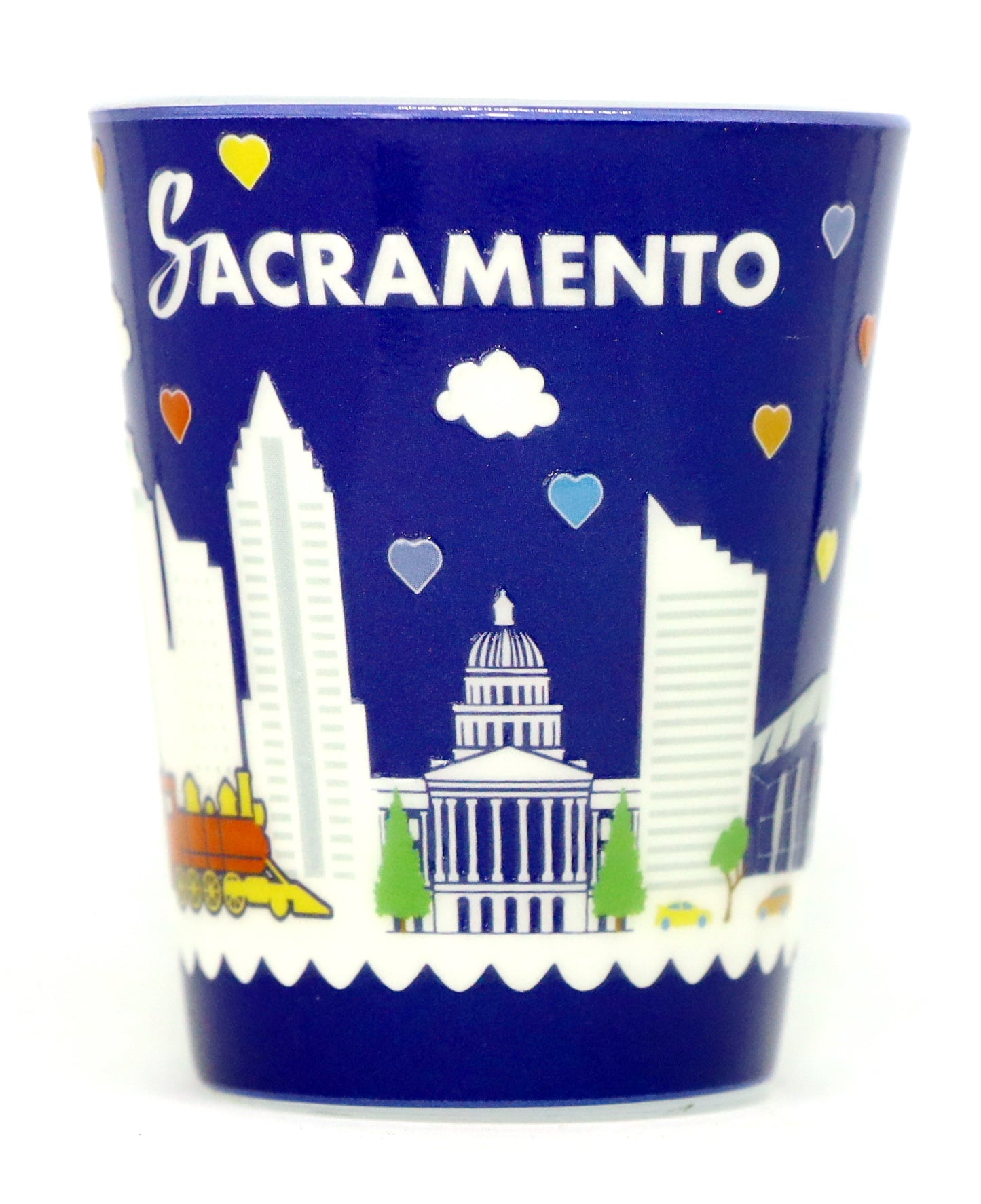 Sacramento California Midnight Scene Shot Glass