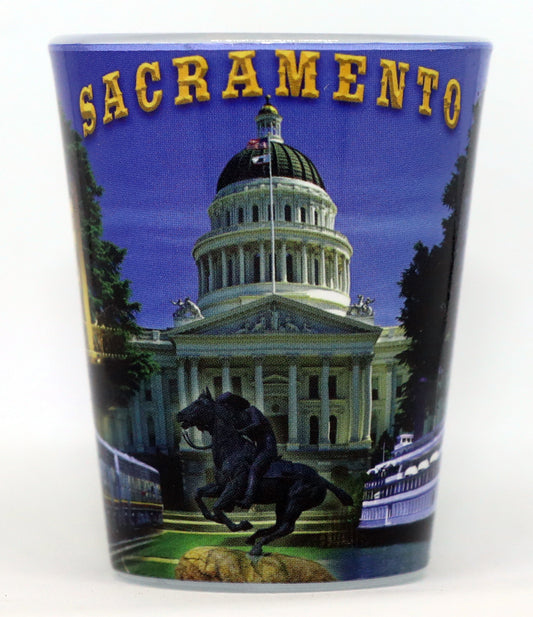 Sacramento California Photo Collage Shot Glass