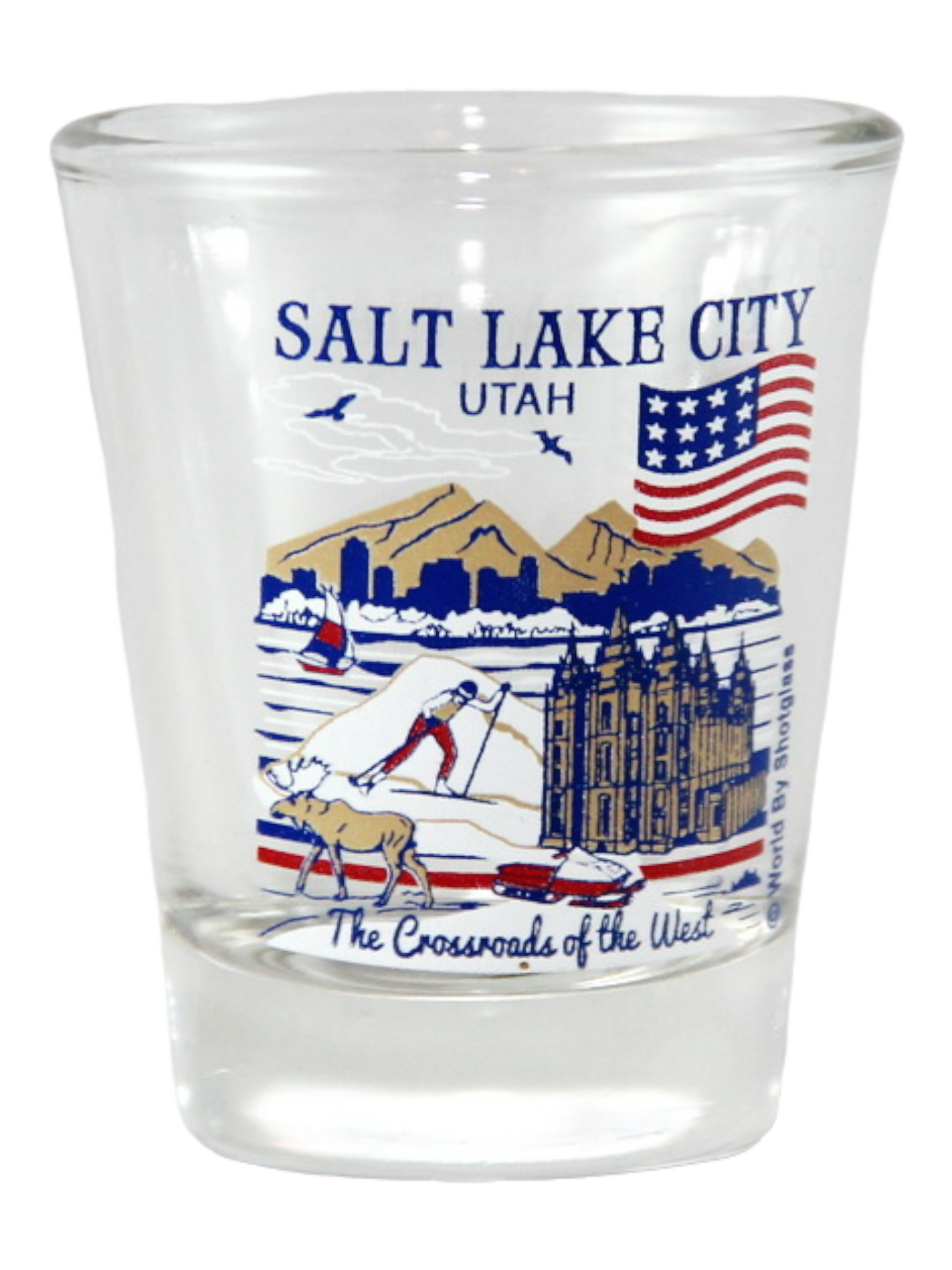 Salt Lake City Utah Great American Cities Collection Shot Glass