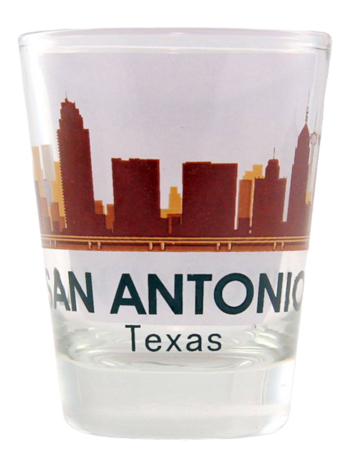 San Antonio Texas Sunset Skyline Shot glass