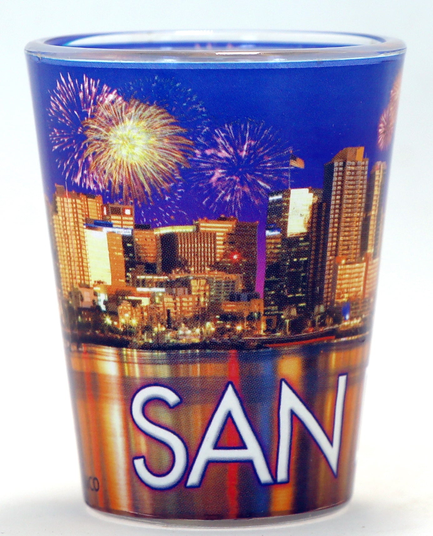 San Diego California Fireworks Shot Glass