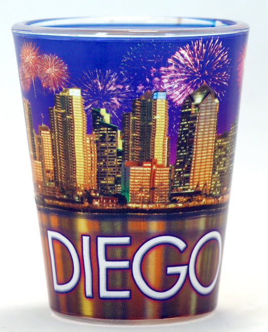 San Diego California Fireworks Shot Glass