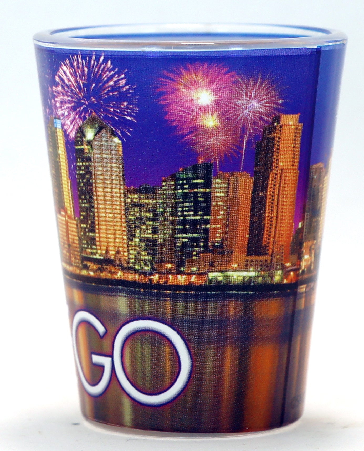 San Diego California Fireworks Shot Glass