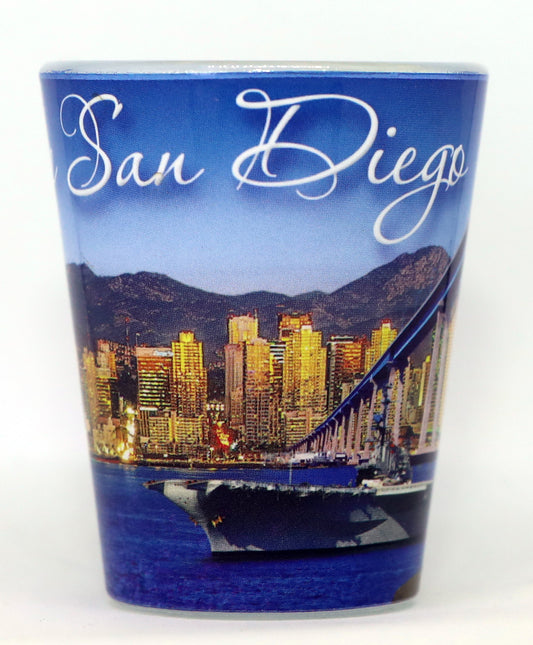 San Diego California Kissing Sailor Shot Glass