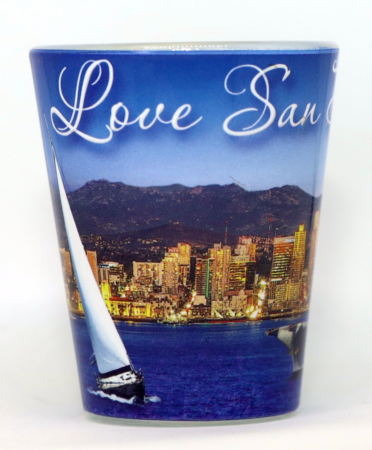 San Diego California Kissing Sailor Shot Glass