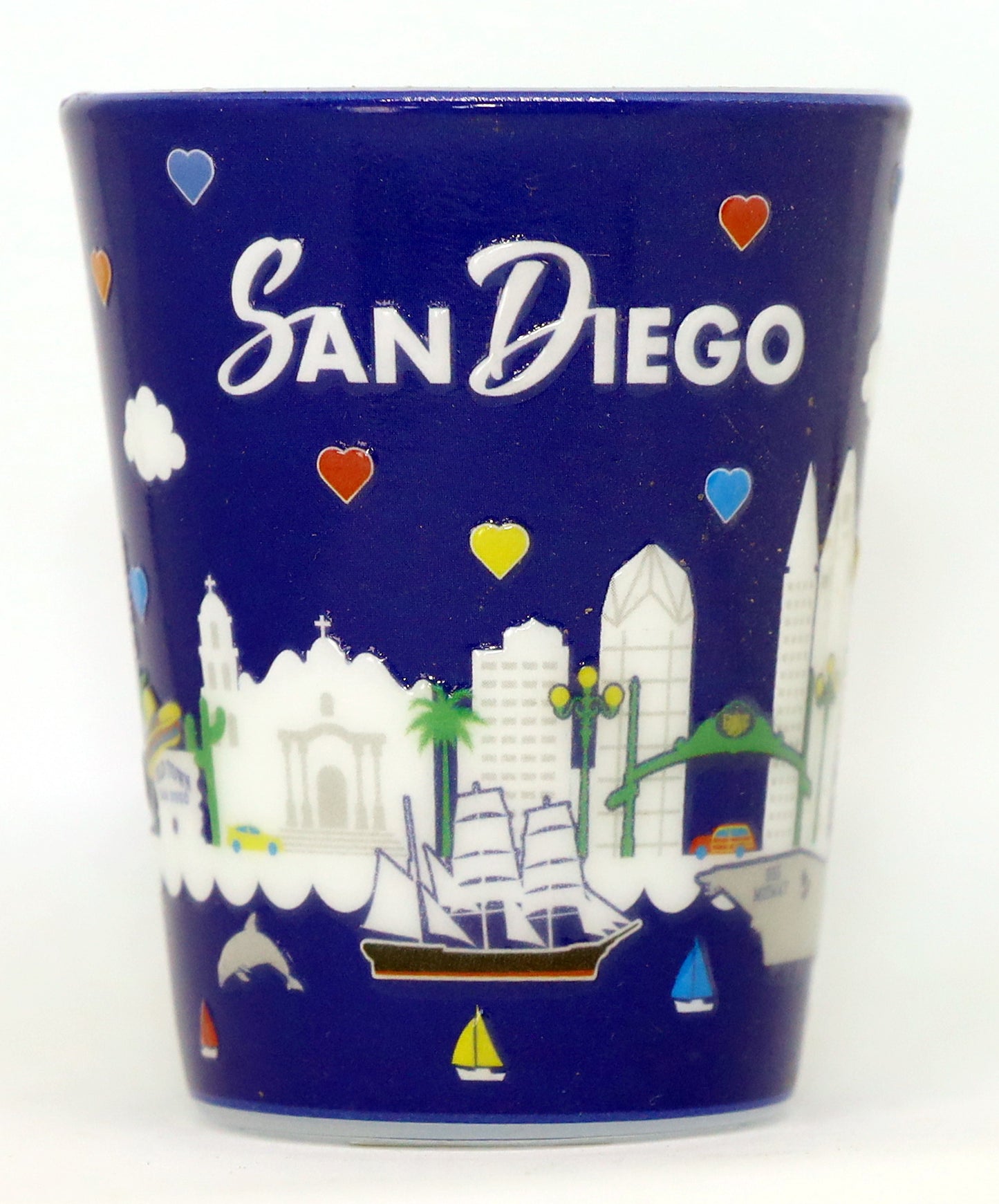 San Diego California Midnight Shot Glass