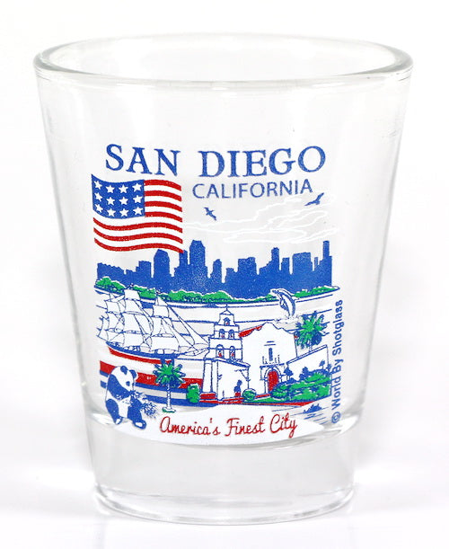 San Diego California Great American Cities Collection Shot Glass