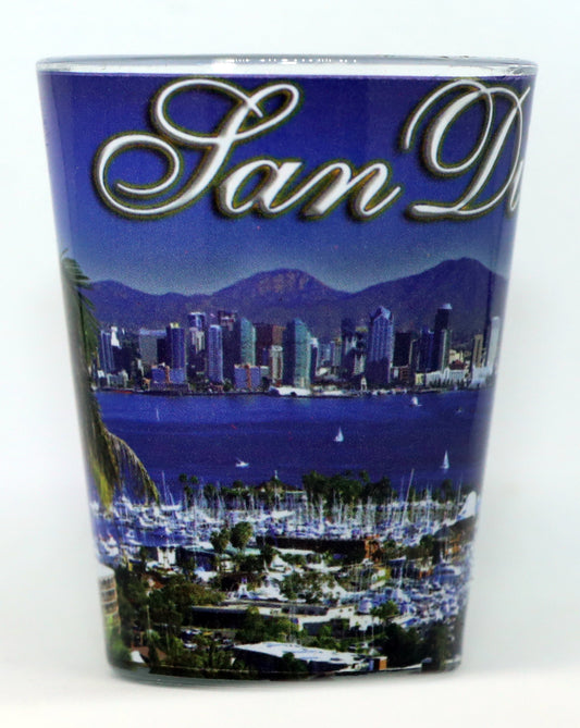 San Diego California Harbor Shot Glass