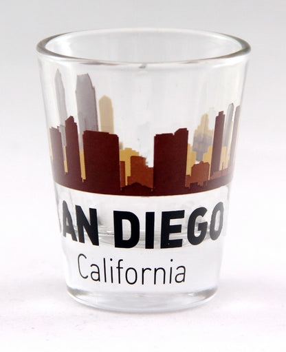 San Diego California Sunset Skyline Shot Glass