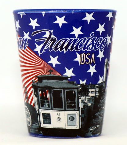 San Francisco California USA Flag Shot Glass