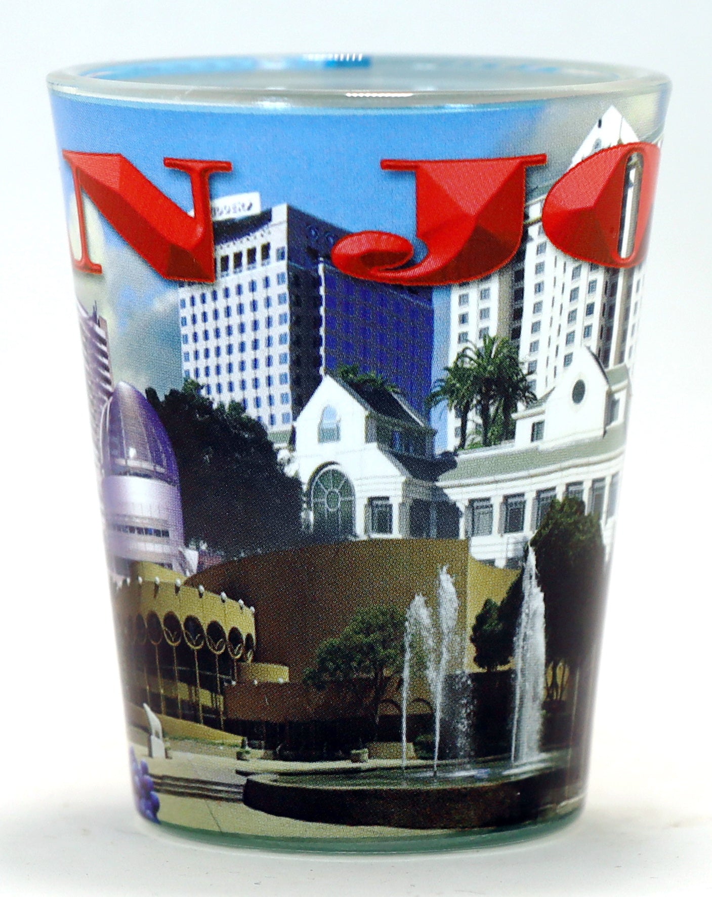 San Jose California Photo Collage Shot Glass