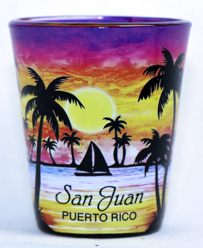 Puerto Rico Souvenir Boxed Shot Glass Set (Set of 6)