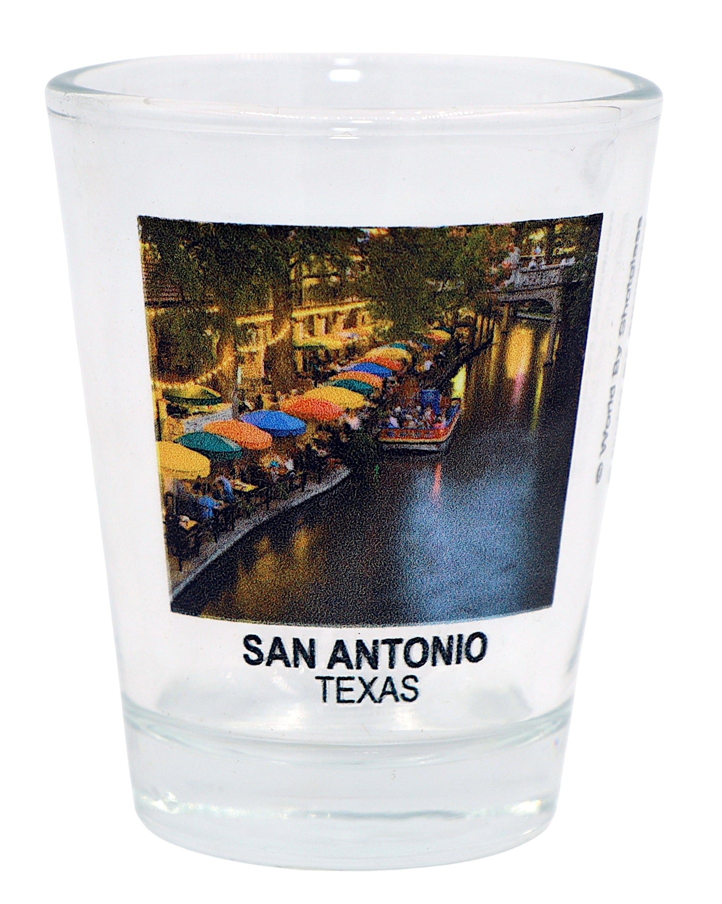 San Antonio Texas River Walk Color Photo Shot Glass