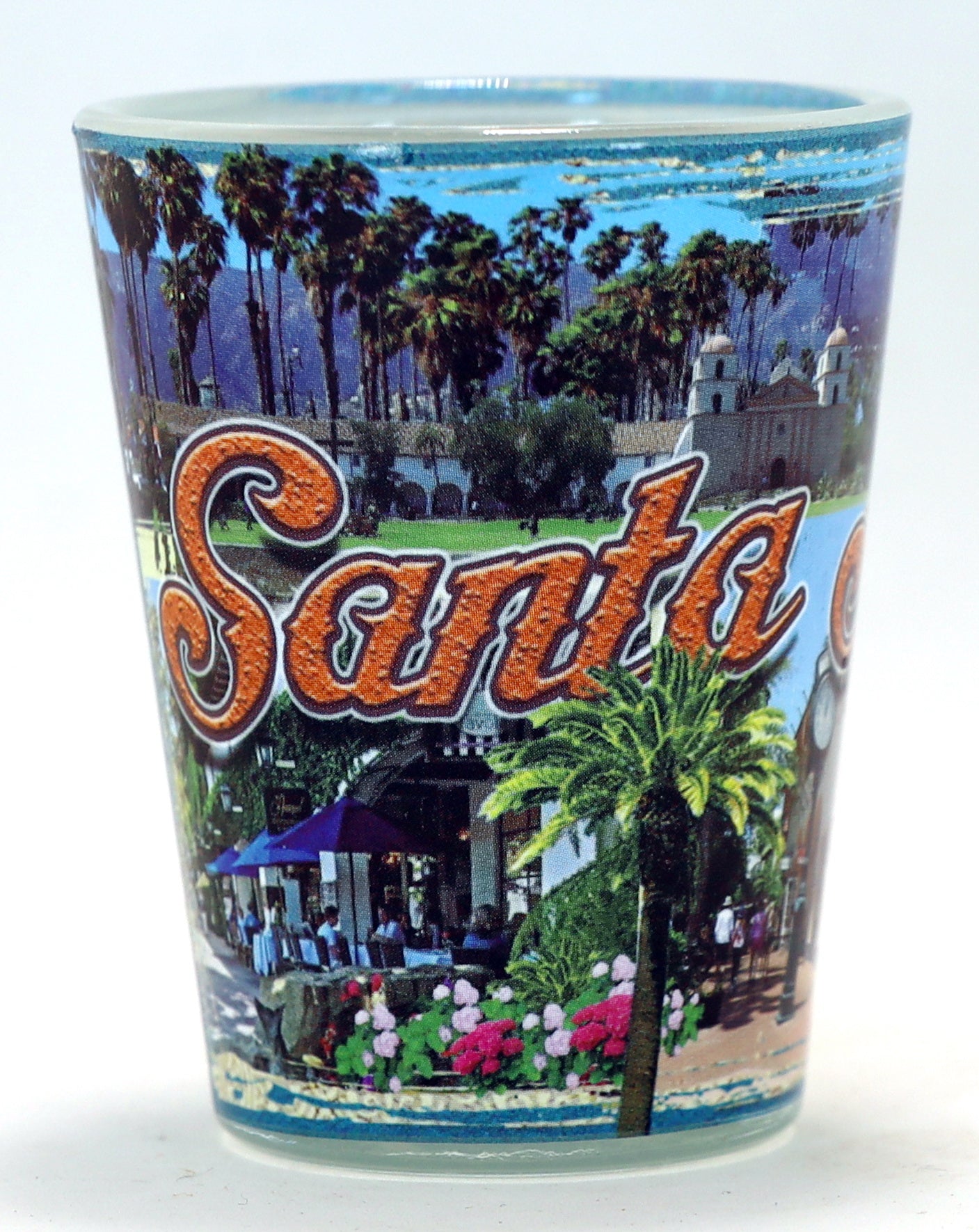 Santa Barbara California Retro Shot Glass