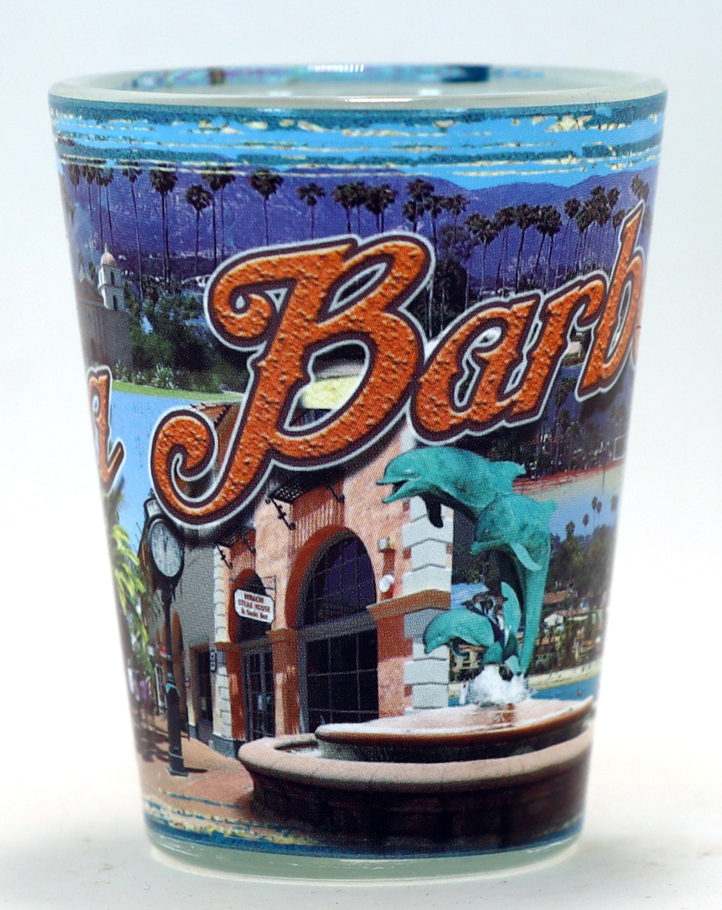 Santa Barbara California Retro Shot Glass