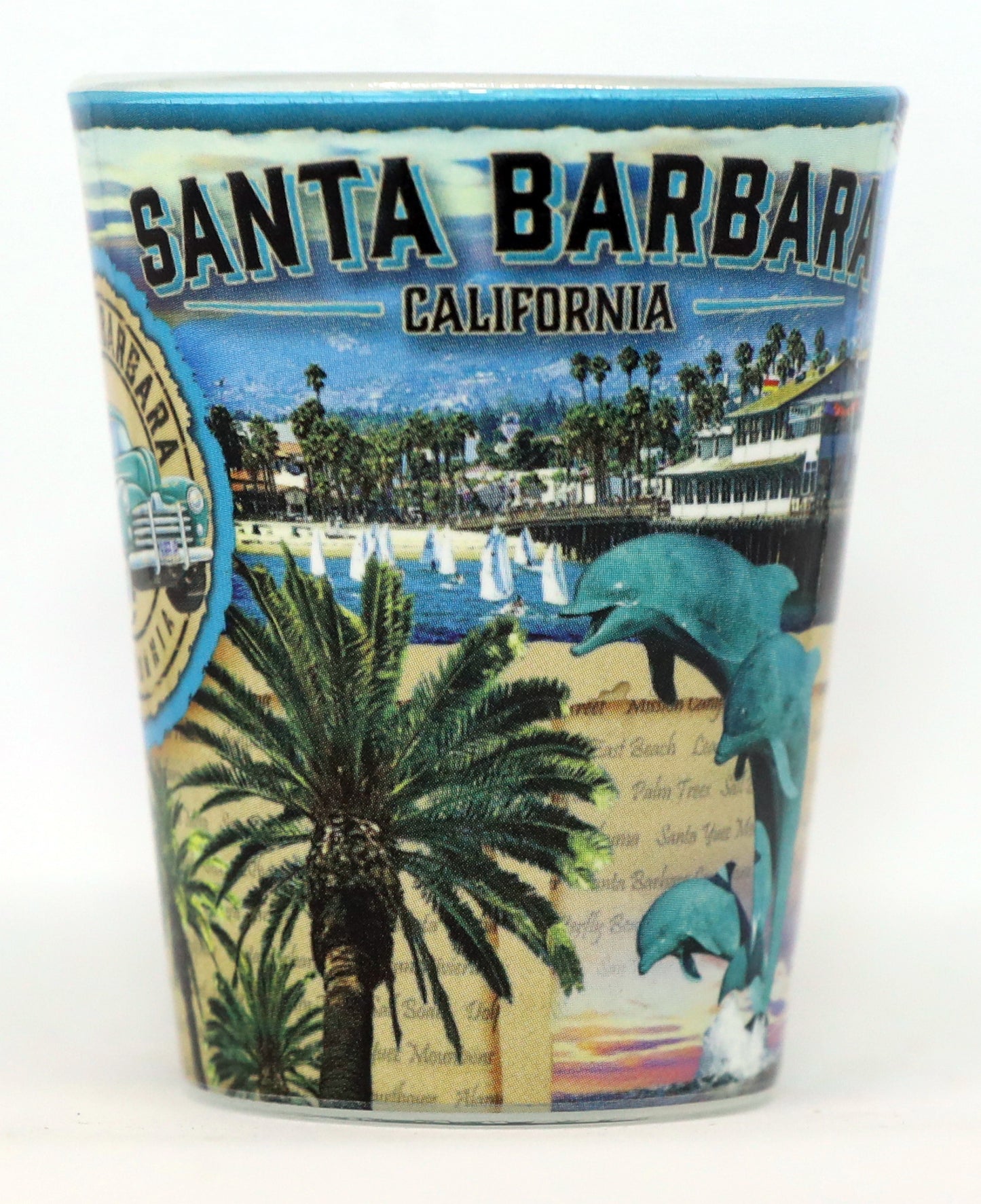 Santa Barbara California Scrapbook Shot Glass