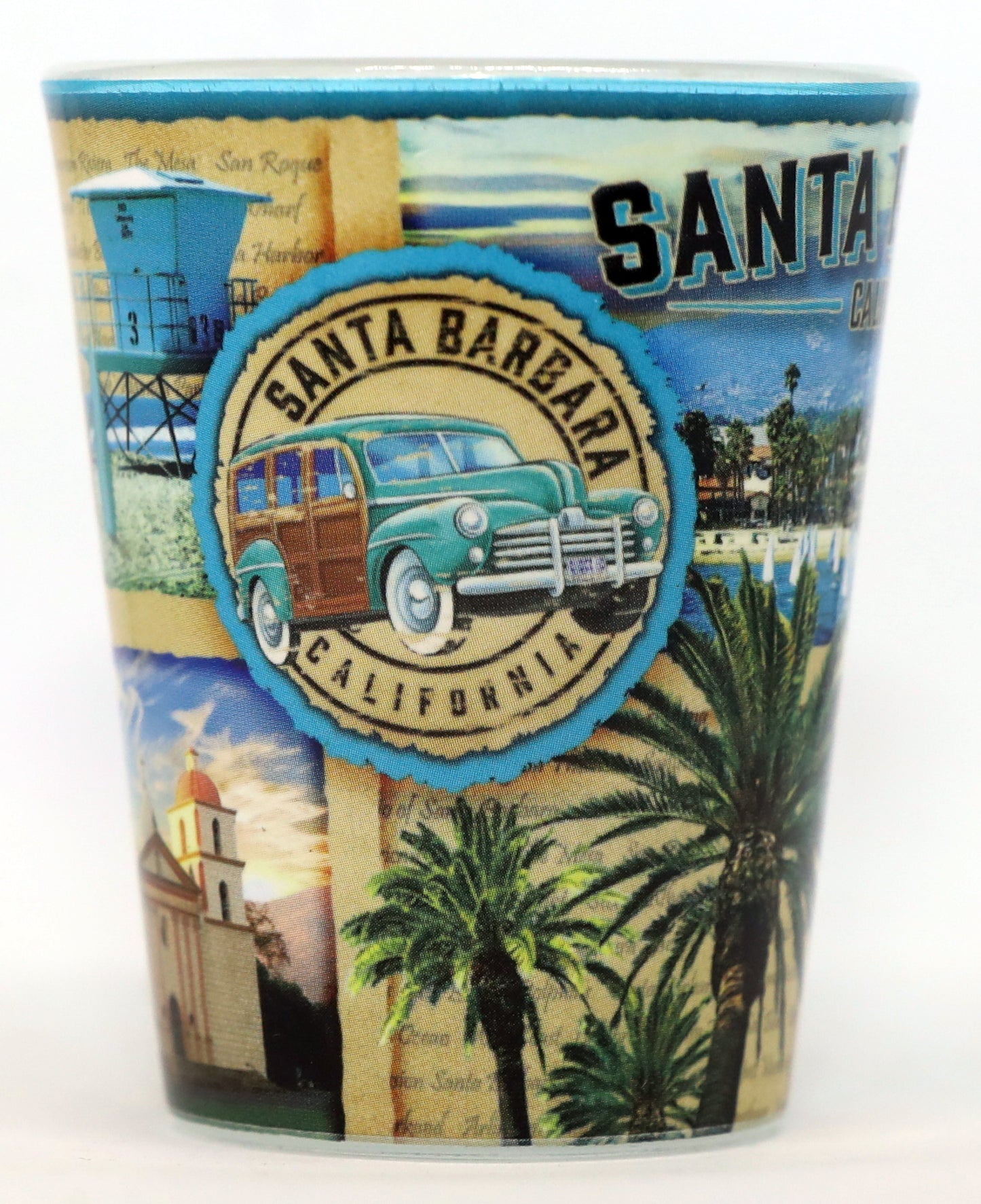 Santa Barbara California Scrapbook Shot Glass