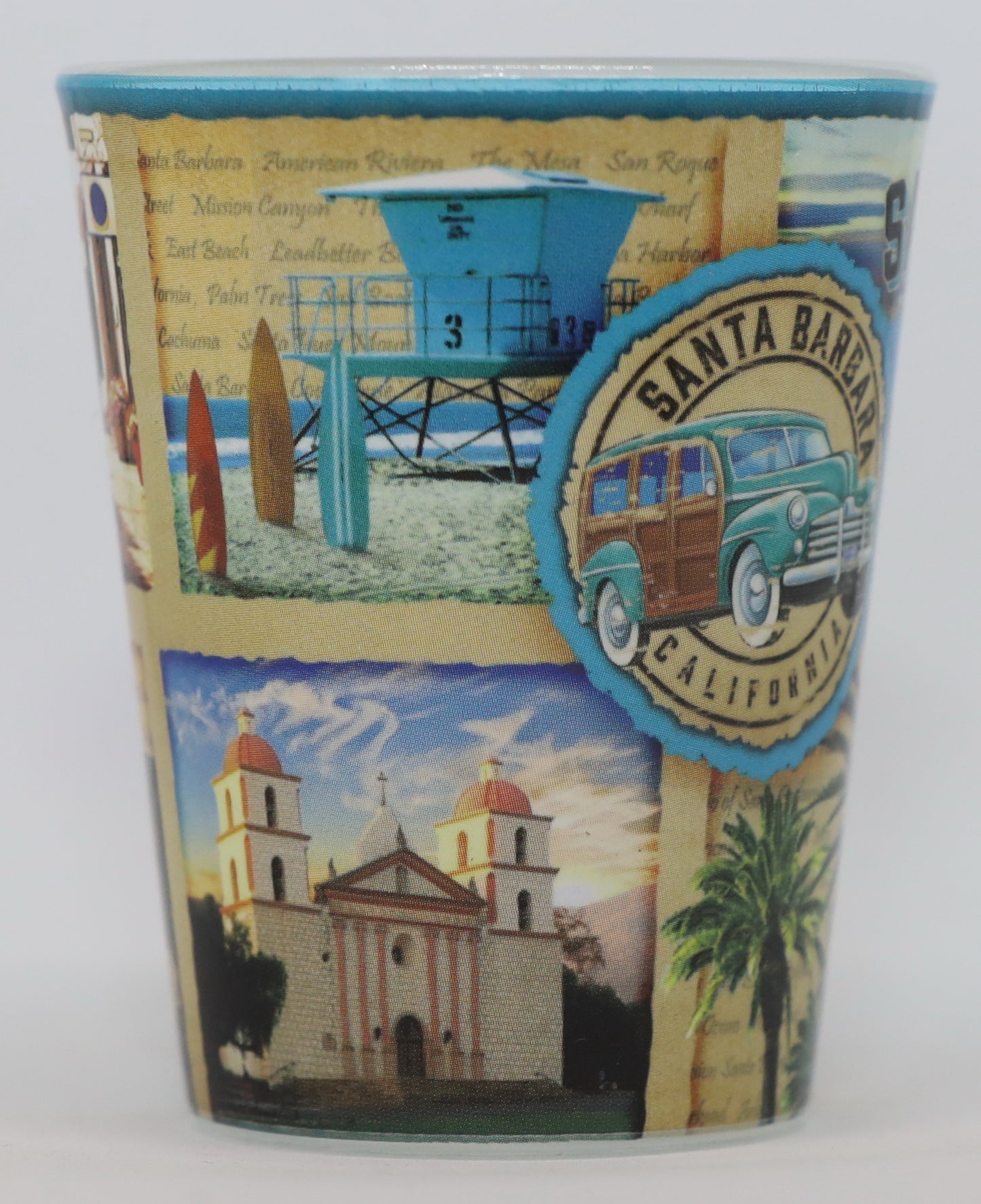 Santa Barbara California Scrapbook Shot Glass