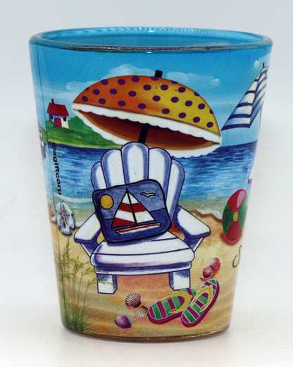 Santa Cruz de Tenerife Canary Islands Spain Beach Chair Shot Glass