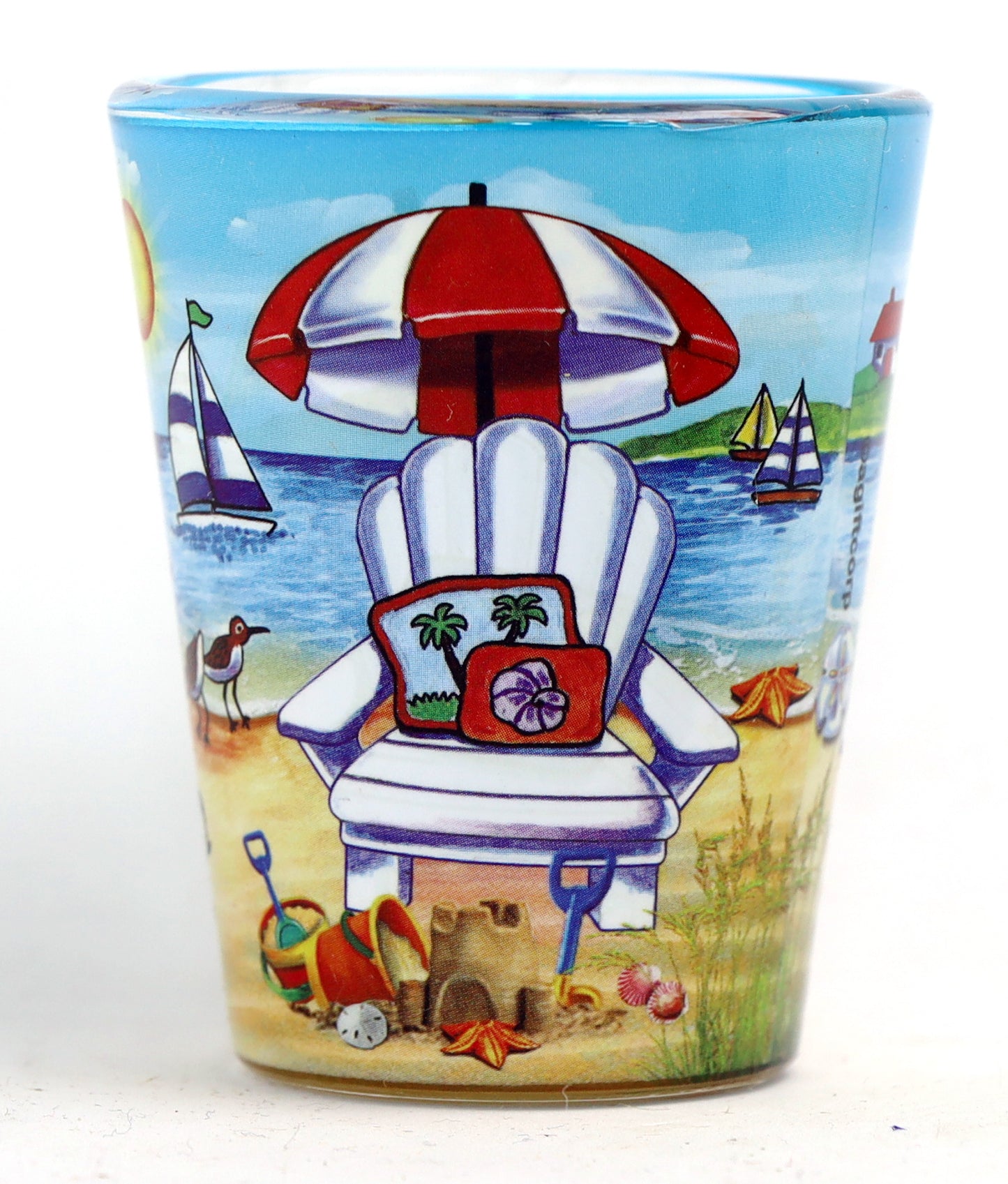 Sarasota Florida Beach Chair In-And-Out Shot Glass