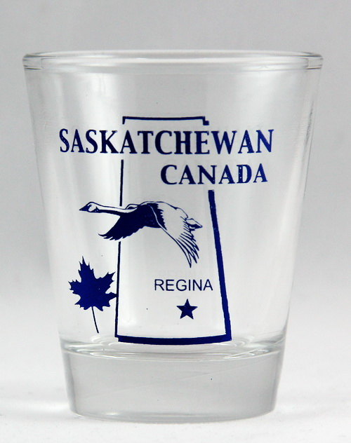 Saskatchewan Canada (12 in Series of 13) Shot Glass. Collect All!