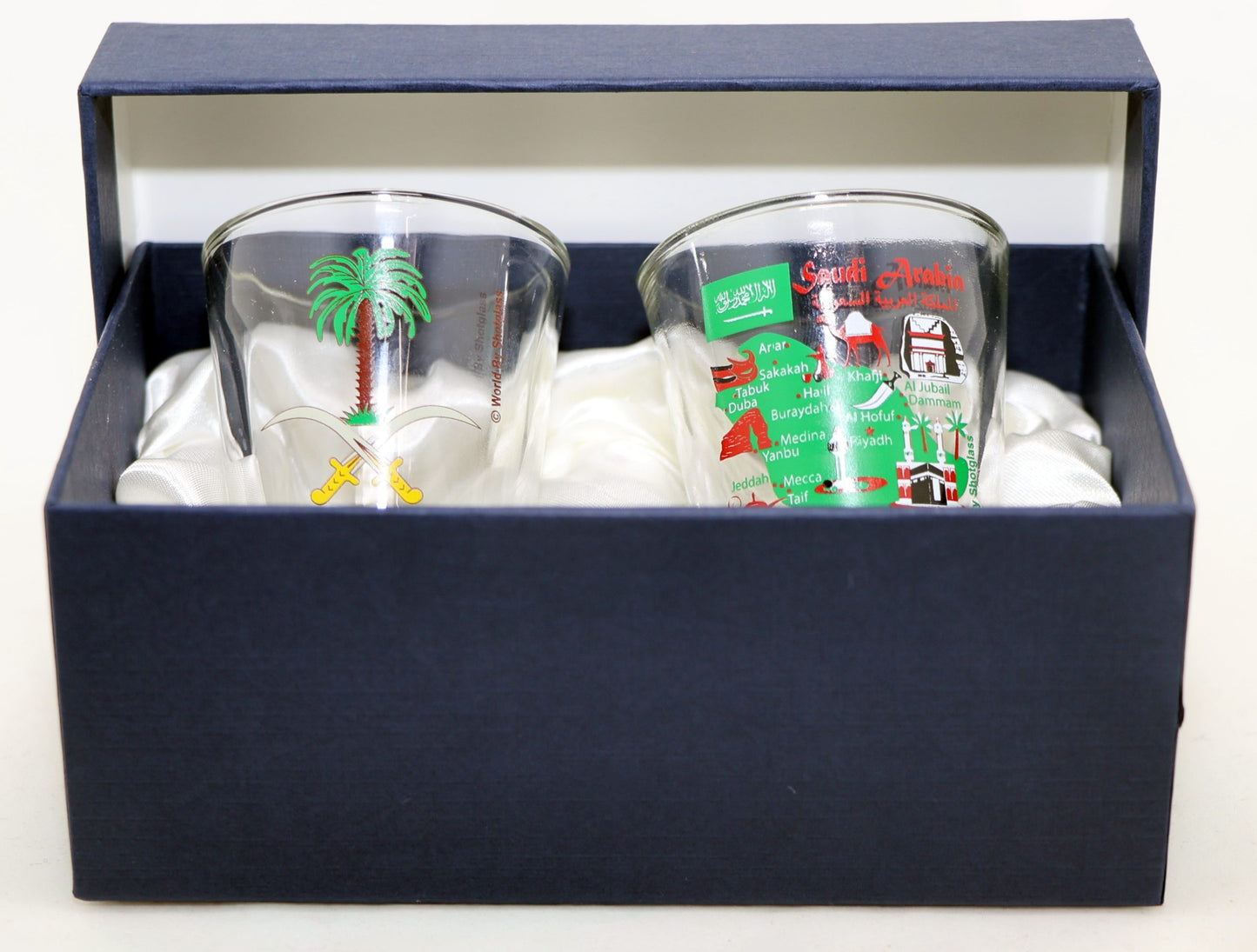 Saudi Arabia Souvenir Boxed Shot Glass Set (Set of 2)