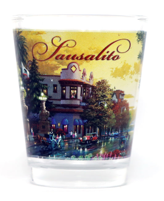 Sausalito California Scene Shot Glass