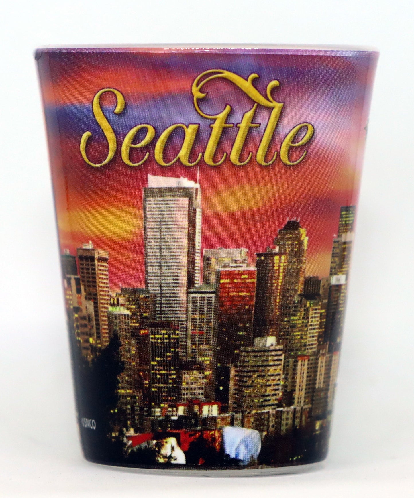 Seattle Washington Photo Sunset Shot Glass