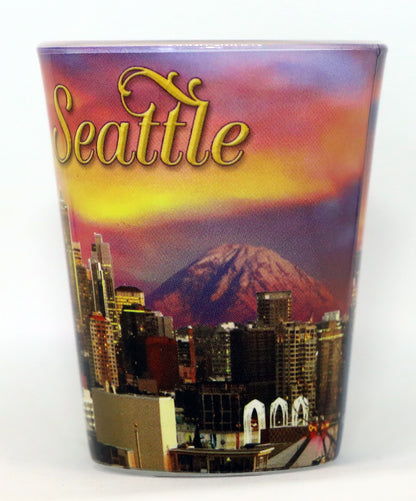 Seattle Washington Photo Sunset Shot Glass
