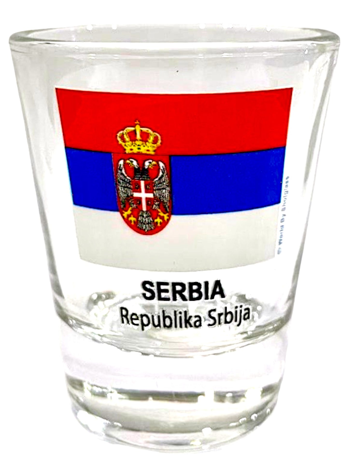 Serbia Flag Shot Glass