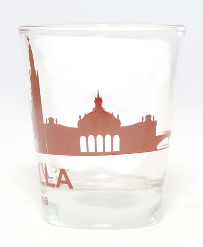 Seville (Sevilla) Spain Sunset Skyline Shot Glass