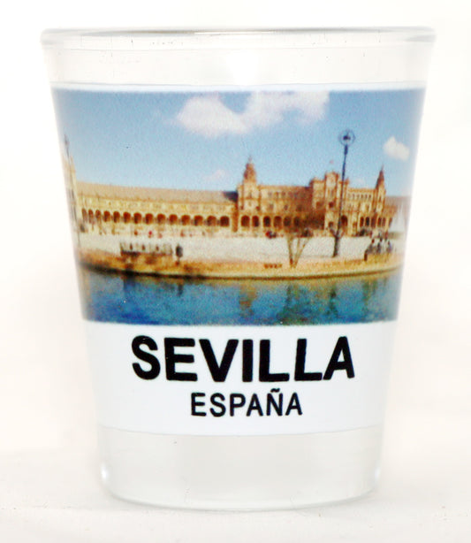 Seville (Sevilla) Spain Plaza de España Shot Glass