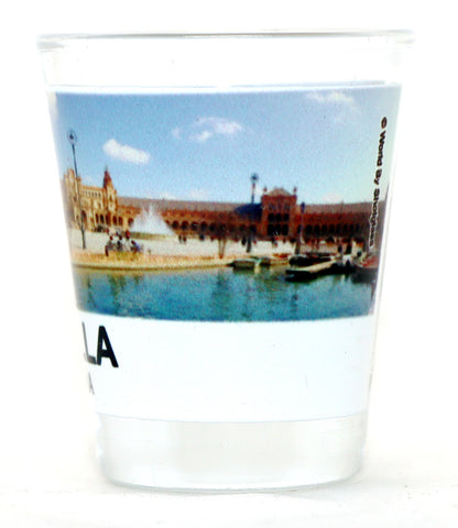 Seville (Sevilla) Spain Plaza de España Shot Glass