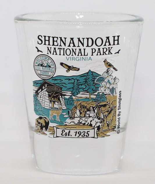 Shenandoah Virginia National Park Series Collection Shot Glass