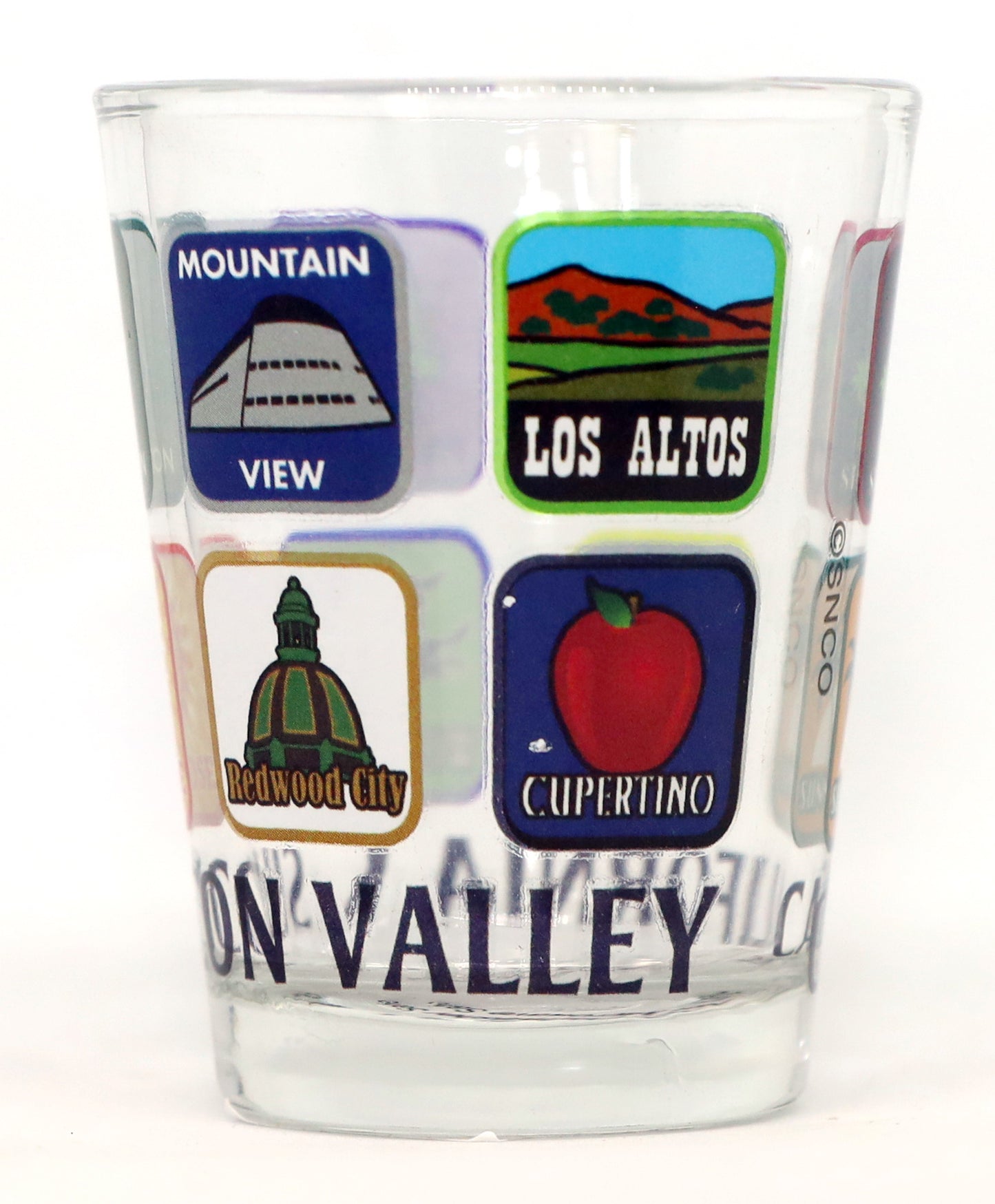 Silicon Valley California App Shot Glass