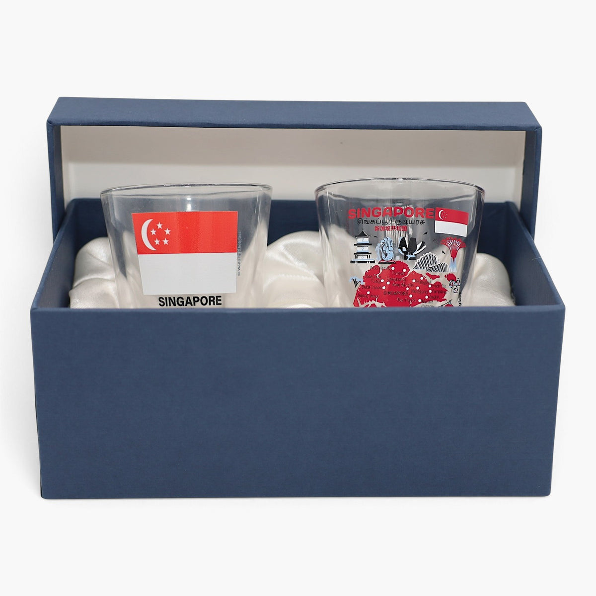 Singapore Souvenir Boxed Shot Glass Set (Set of 2)