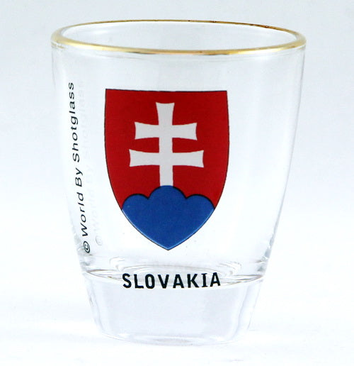 Slovakia Coat Of Arms Shot Glass