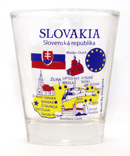 Slovakia EU Series Landmarks and Icons Shot Glass