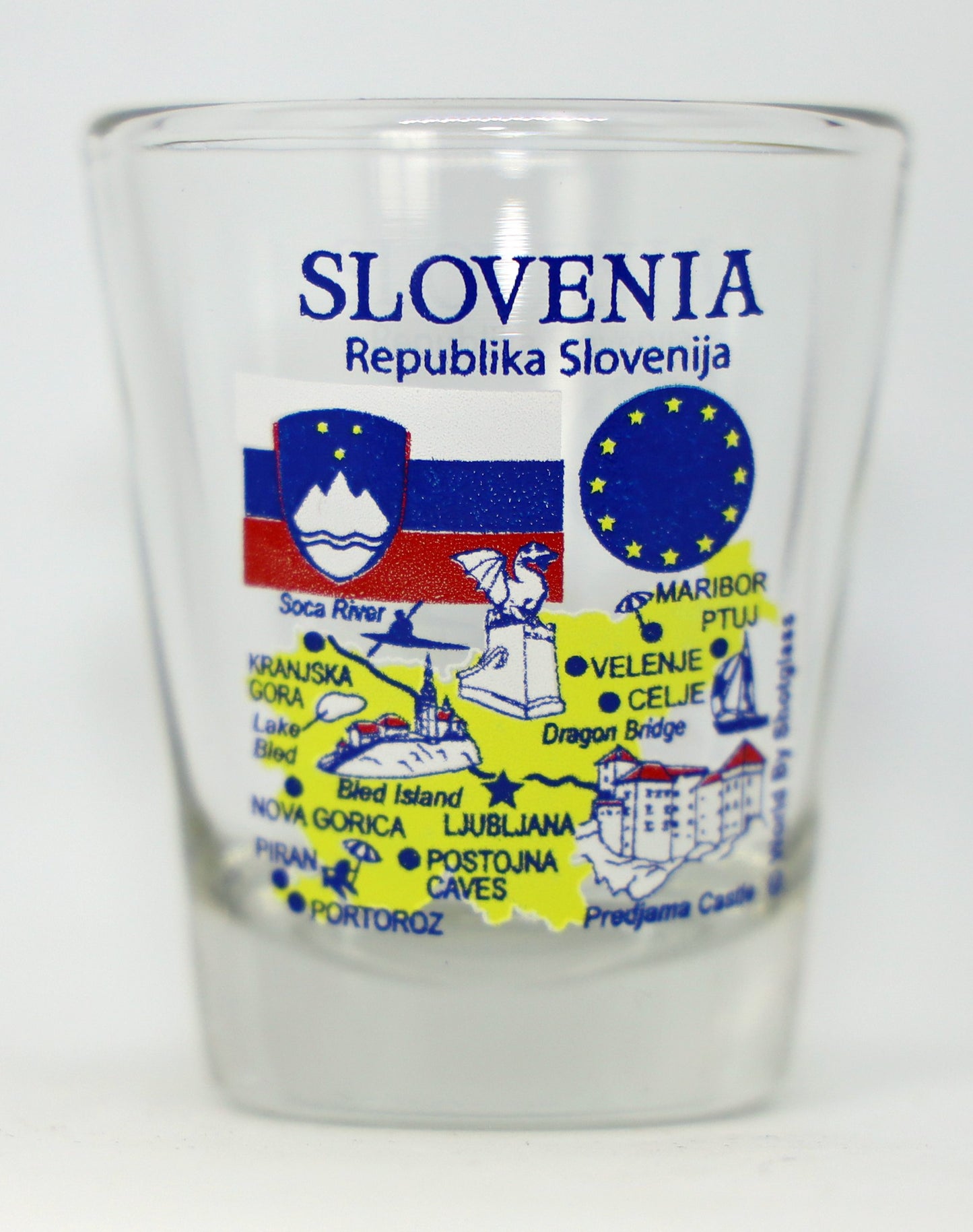 Slovenia EU Series Landmarks and Icons Shot Glass