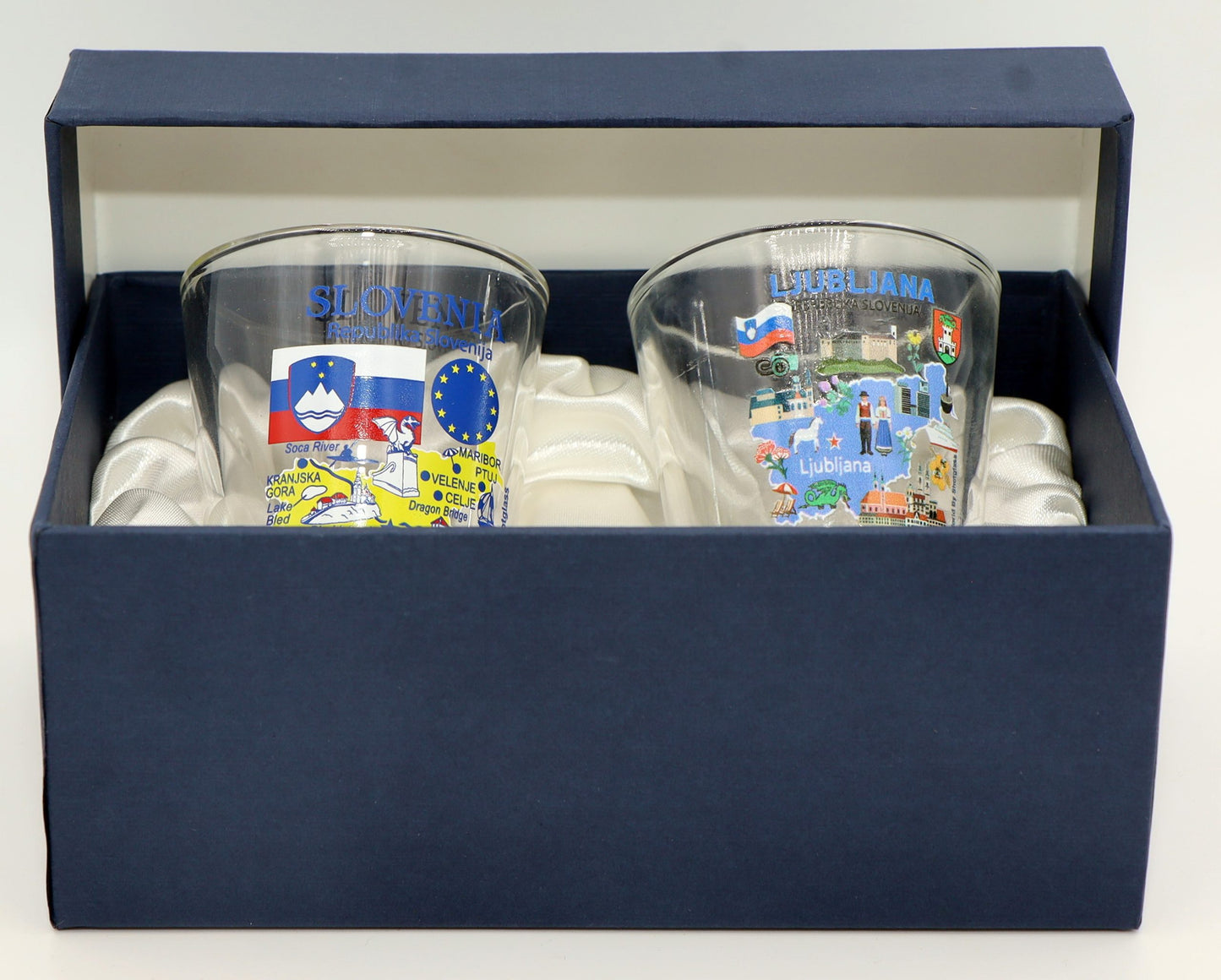 Slovenia Souvenir Boxed Shot Glass Set (Set of 2)