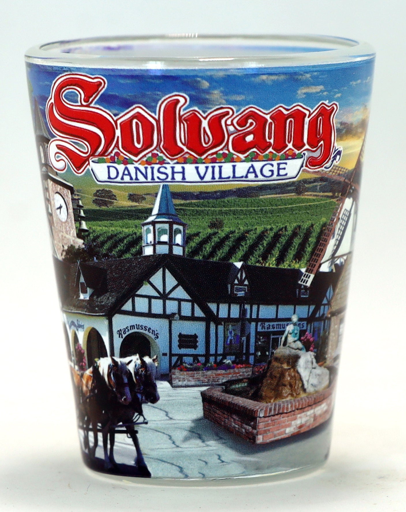 Solvang Danish Village California Photo Shot Glass